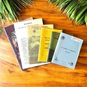 VINTAGE 1980s Boy Scouts of Canada Jamboree & Camp Booklets - Lot of 6 - Retro